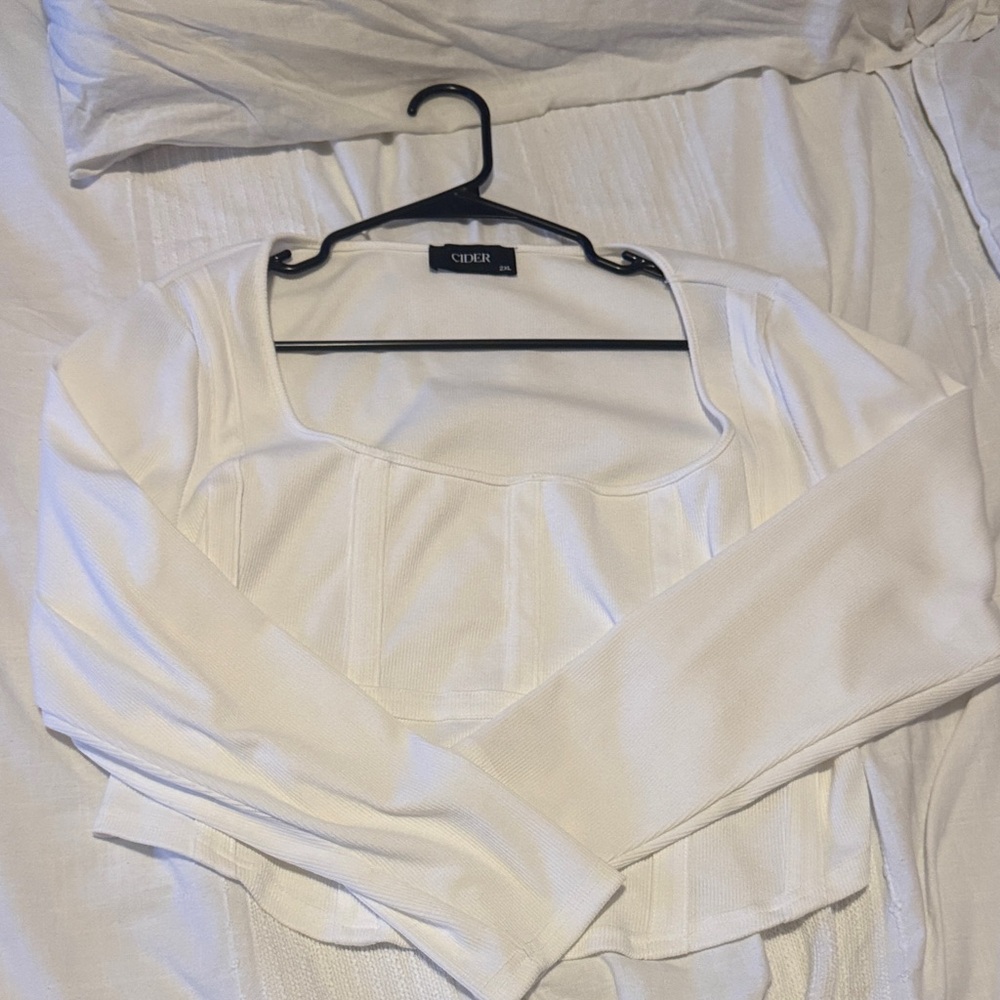 Cider Cream Long Sleeve Blouse